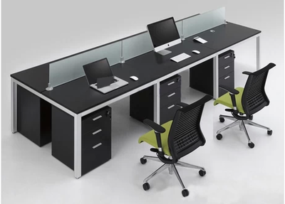 合肥徽聯邦辦公家具 時尚簡約職員辦公桌與低屏風組合工作位