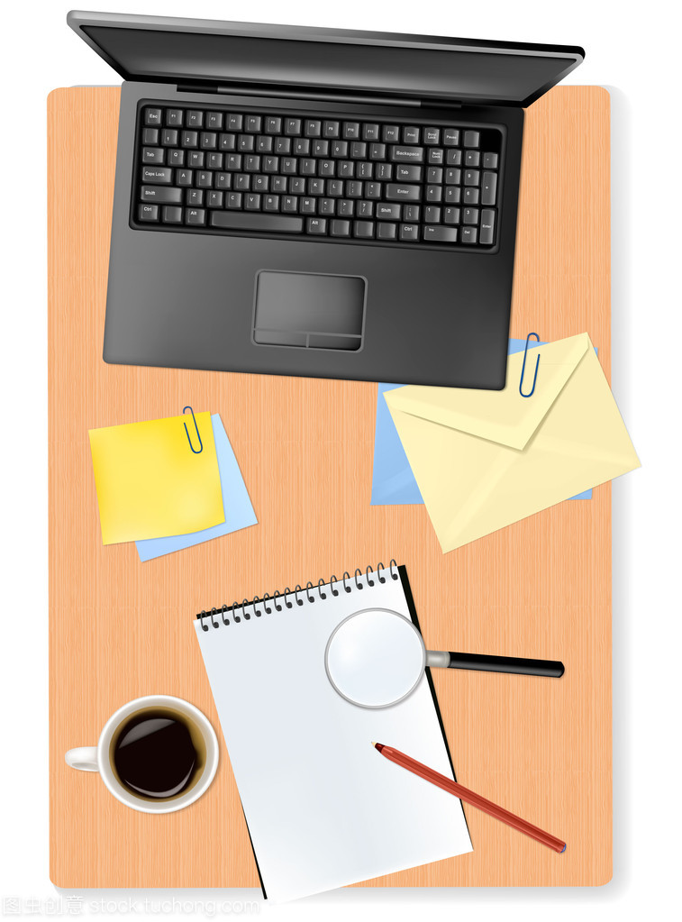 高效辦公必備 筆記本、計算器與其他矢量辦公用品